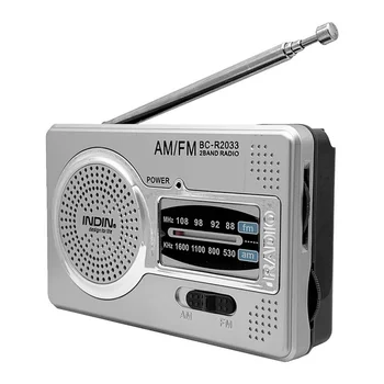 BC-R2033 AM FM Rádió Teleszkópos Antenna Teljes Zenekar Hordozható Rádió-Receiver Retro FM Világ Pocket Radio Player Elder