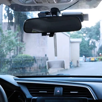 Autó, Telefon tulajdonosa Visszapillantó Tükör mobiltelefon Jogosultja 360° - os GPS Okostelefon Állj Automatikus Hátsó Fejtámla Konzol Mobiltelefon Tartozék