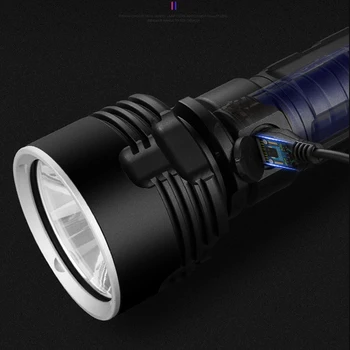 XHP70 LED Litwod Szuper PowerfulFlashlight XM-L2 Taktikai Zseblámpa USB Újratölthető Linterna Vízálló Lámpa Lámpás Ultra Fényes 2
