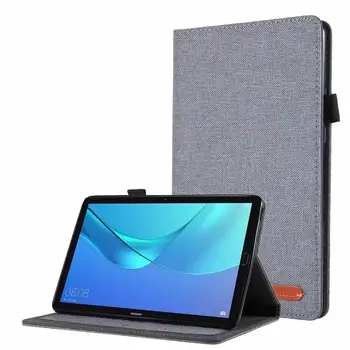 Textil Szövet Tablet tok Huawei MediaPad M5 8inch Esetben Ütésálló Szilícium Állvány Tablet burkolata