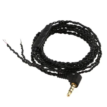 3,5 mm-es DIY Cserélje ki a Fejhallgató Kábel Fülhallgató Frissítés Vezeték Mikrofon MMCX / 2PIN / IE80 / IM / A2DC hangerőszabályzó Avr 0