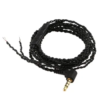 3,5 mm-es DIY Cserélje ki a Fejhallgató Kábel Fülhallgató Frissítés Vezeték Mikrofon MMCX / 2PIN / IE80 / IM / A2DC hangerőszabályzó Avr 1