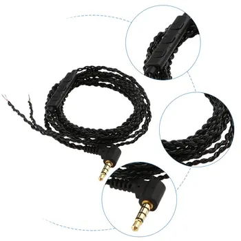 3,5 mm-es DIY Cserélje ki a Fejhallgató Kábel Fülhallgató Frissítés Vezeték Mikrofon MMCX / 2PIN / IE80 / IM / A2DC hangerőszabályzó Avr 4