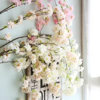 Magas minőségű 53 Cm Mesterséges cseresznyefák Virágot Selyem virágok, esküvői otthoni dekoráció