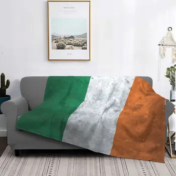 Szomorú Ír Zászlót Takaró Gyapjú Nyomtatás Vintage Többfunkciós Könnyű Takarót az Ágyra Autó Szőnyeg Darab