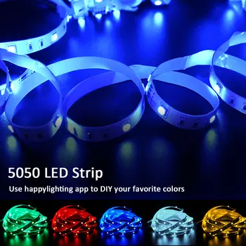 A+ led, LED szalag világítás, Led Lámpák, Hálószoba , Smart Led Szalag Világítás App Vezérlő távirányító,színváltó Fény 2