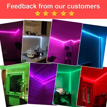 A+ led, LED szalag világítás, Led Lámpák, Hálószoba , Smart Led Szalag Világítás App Vezérlő távirányító,színváltó Fény 3