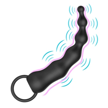 OLO Anális Gyöngyök Butt Plug Stimulátor Szex Játékok Húzza a Gyűrű 10 Sebesség, Prosztata Masszázs, Anális Vibrátor a Férfiak a Nők Szex Shop 0