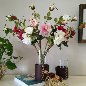 frissesség 3 virág fejét multiflora rose Kínai rózsa Étkező asztal, TV szekrény, hálószoba bútor, Esküvő fotózás, tervezés