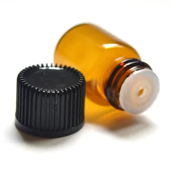 10db 2ml Kis Injekciós Üveg a Nyílás Szűkítő, valamint Sapka Kis Lényeges Mini Amber Olaj Üveg