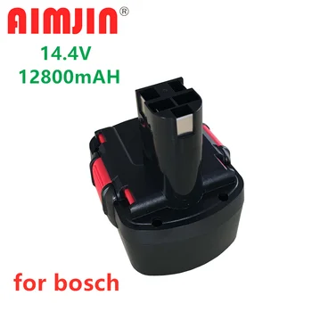 Frissítés 14,4 V 12800mAh Ni-CD Újratölthető Akkumulátor Bosch 14,4 V Akkumulátor BAT041 BAT038 BAT040 BAT140 BAT159 3660K 2607335533