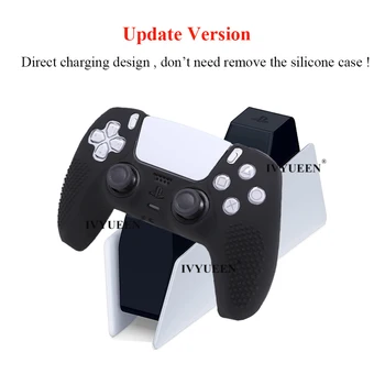IVYUEEN 10 DB csúszásgátló Szilikon Védő Bőr a PlayStation 5 PS5 Dualsense Vezérlő Gamepad Fedezze Tartozékok 1