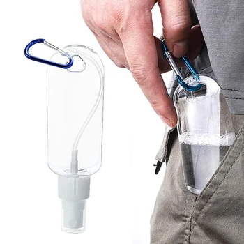 10 Pack Finom Köd Spray Palackot Utazási Tiszta Műanyag Kulcstartó Permetező Üveget, Hordozható Újratölthető Üres Szivárgásmentes Szorítani Konténer 4