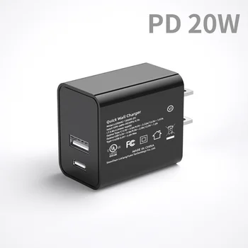 20w super charge dual port usb fali töltő c típusú gyors töltés qc usb 3.0 c pd töltő adapter