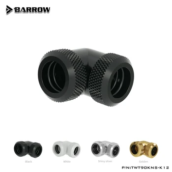 Barrow TWT90KNS-K12/TWT90KNS-K14, 90 Fokos Nehéz, Cső, Szerelvény, G1/4 Adapter OD12mm/14 mm Kemény Csövek
