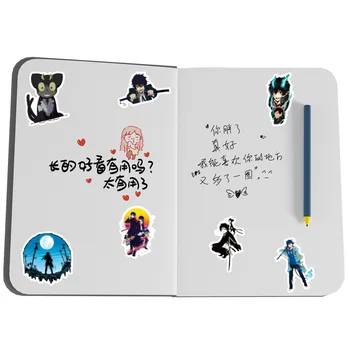 50Pcs Kék Ördögűző Anime Matricák Esztétikai Laptop Bőrönd Gitár Rajzfilm Vízálló Graffiti Matrica Gyerek Játék Karácsonyi Ajándékok 4
