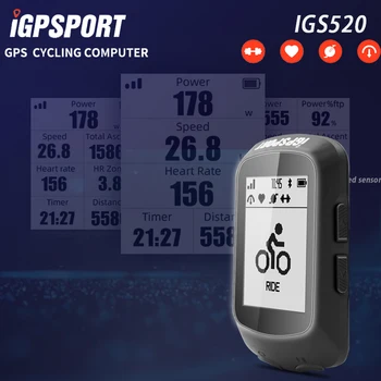 Új Érkeznek iGPSPORT IGS520 Kerékpáros wattmérő Számítógép Érzékelők pulzusmérő Kültéri Tartozékok Több nyelv 0