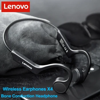 Lenovo X4 csontvezetéses Fejhallgató Vezeték nélküli Bluetooth-5.0 TWS Vízálló Sweatproof Sport Futó Sztereó Nyakán Lóg Fülhallgató