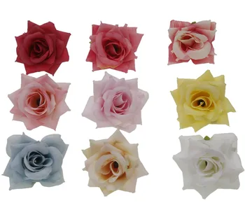 5db 7cm Selyem Rózsa művirágok Kézműves Hamis Virág Fejét Esküvői lakberendezési Koszorú Scrapbooking Csokor DIY Accessorie