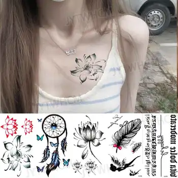 Szexi Virág Tetoválás Hamis Vízálló Ideiglenes Tetoválás Bolygó Matrica Női Tetoválás Kar Flash Art Tattoo Test Festés Tattoo Nők