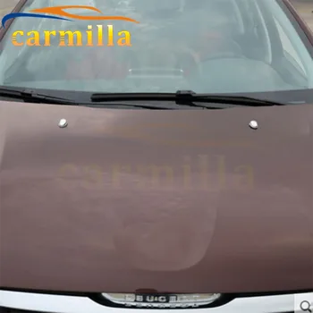 Carmilla Autó Első Gép Fedelét ABS Chrome Víz Spray Fúvóka Fedél Matrica A Peugeot 2008-As Év 2014 2015 Módosított Matrica 2