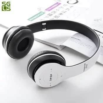 Új Sztereó Vezeték nélküli Bluetooth Fejhallgató zene vezeték nélküli fülhallgató Fejét szerelt fülhallgató Támogatás kulaklik bluetooth SD memória kártya