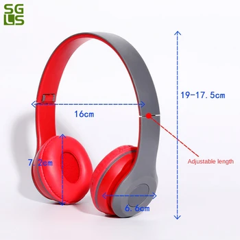 Új Sztereó Vezeték nélküli Bluetooth Fejhallgató zene vezeték nélküli fülhallgató Fejét szerelt fülhallgató Támogatás kulaklik bluetooth SD memória kártya 2
