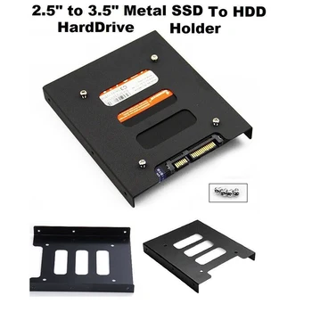 Tartós 2,5 Hüvelykes SSD HDD, 3,5 Inch, Fém Szerelhető Adapter, Konzol Dock 8 Csavar Merevlemez tartó PC Merevlemez Burkolat