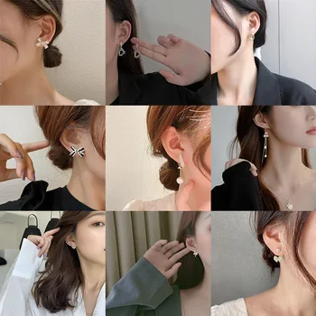 Divat fülbevaló ékszer 2021 rozsdamentes acél fülbevaló női koreai divat kedves high-end romantikus fülbevaló nagykereskedelmi 1