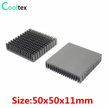 (Akciós) 2db/sok 50x50x11mm Alumínium Hűtőborda hűtőborda radiátor elektronikus Chip LED RAM COOLER hűtő