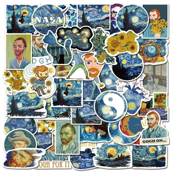 40PCS Világ Művész Munkája Van GoghAesthetic Matricák DIY Utazási Csomagokat Gitár Hűtő Laptop Király Graffiti Matrica Gyerek Matrica