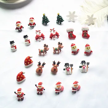 Európai, illetve Amerikai divat ékszer kézzel festett fülbevaló Karácsony Karácsonyi fülbevaló legnépszerűbb Santa Claus la fülbevaló 0