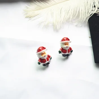 Európai, illetve Amerikai divat ékszer kézzel festett fülbevaló Karácsony Karácsonyi fülbevaló legnépszerűbb Santa Claus la fülbevaló 1