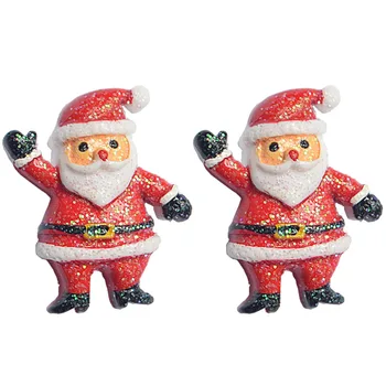 Európai, illetve Amerikai divat ékszer kézzel festett fülbevaló Karácsony Karácsonyi fülbevaló legnépszerűbb Santa Claus la fülbevaló 4