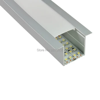 10 X 2M Db/Sok T típusú Eloxált LED alumínium profil, Extrudált Alumínium led profil LED alumínium Csatorna a mennyezetre vagy falra 0
