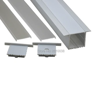 10 X 2M Db/Sok T típusú Eloxált LED alumínium profil, Extrudált Alumínium led profil LED alumínium Csatorna a mennyezetre vagy falra 3