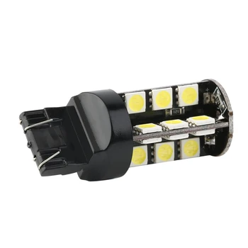 Alacsony Energiafogyasztás, Nagy Fényerő Autó Stílus T20/7443 27 SMD LED Fehér Sidelight Szuper Fényes Jármű Távolsági Lámpák