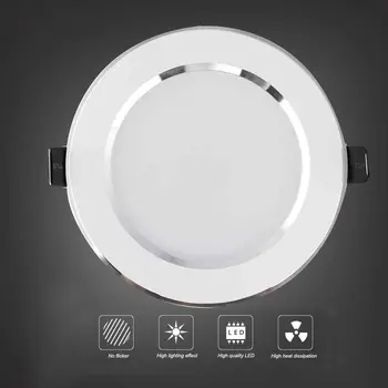7W Szabályozható LED Mennyezeti Le Lámpa Süllyesztett Panel Lámpa Beépíthető Ultra Fényes, hideg Fehér, Meleg Fehér AC 220V Reflektor Izzó 1