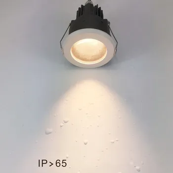 Kerek COB LED Beépíthető IP65 Süllyesztett Led Mennyezeti Lámpa Vízálló Spot Led 12W 16W Fürdőszoba, Fedett Erkély világítótestet AC220V 2