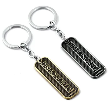 Dishonored 2 PS4 Kulcstartó Szublimációs Üres Eredeti Keychains брелок для ключей аниме Láncok, gyümölcs, Nyak Medálok Női 1