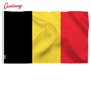 90 x 150cm Belgium Zászló Európa Nemzeti Lobogó A Világ Minden Tájáról forró termékek értékesítésére Banner brass fém lyukak NN037