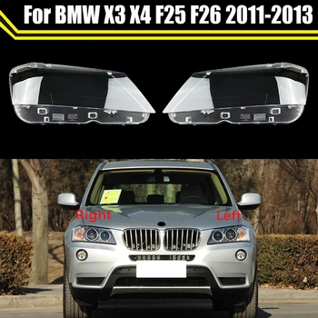 Első Autó PC-Fényszóró Üveg objektívvédő Árnyékban Shell Auto Átlátszó Fény Ház Lámpa BMW X3 X4 F25 F26 2011 2012 2013 0