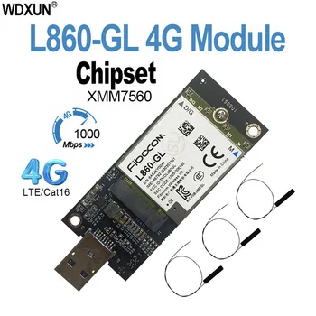 USB 4G Modul L860-GL FDD-LTE TDD-LTE Cat16 4G Kártya L860 GL LTE Modul USB Modul