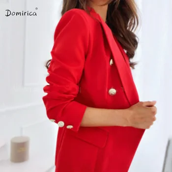 Női Kabát, Meleg Eladó Dupla Mellű, Vékony Hosszú Ujjú Piros Kabát koreai Stílus Kabát, Női Blézer Esik 2021 Női Divat 3