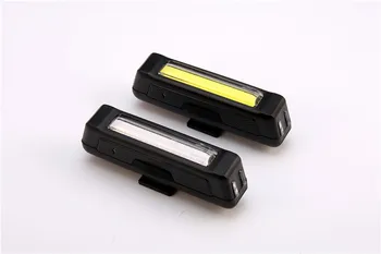 6000LM COB Vízálló Kerékpár Vezetője Fény USB Újratölthető LED-es Első / Hátsó Kerékpár Biztonsági Fény Üstökös Lámpa Piros, Fehér, Lámpa 2