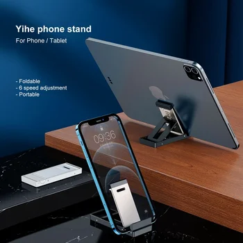 Összecsukható Telefon tulajdonosa Állvány iPhone 12 13 Pro Max Xiaomi Tablet iPad Hordozható Telefon tulajdonosa Állítható Szög Asztali Konzol