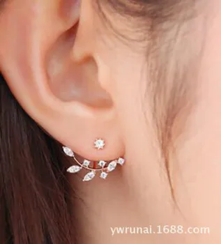 Koreai változata az új divat ékszerek személyiség levelek luxus fülbevaló bohemian kristály fülbevaló női elegáns fülbevaló