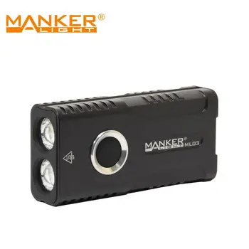 Manker ML03 C-Típusú USB Újratölthető Többcélú Zseb Lámpa 2000 Lumen 2x Samsung LH351D LED-es Zseblámpa Magent Farok 0