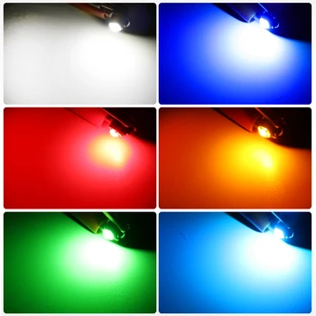10db T4.7 LED Izzó Szuper Fényes, Kiváló Minőségű LED Autó Testület műszerfal Lámpa Automatikus Műszerfal Felmelegedés Indicato 12V 2