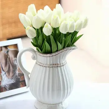 Szép Tulipán Flores művirágok Tulipany Hamis Virág Karácsonyi Dekoráció az Otthoni esküvői Dekoráció